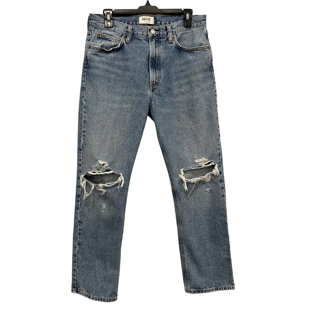 AGOLDE 90s Pinch Waist High Rise Straight Leg Jeans MIA A9036-1206 Distressed